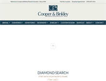 Tablet Screenshot of cooperandbinkleyjewelers.com